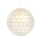 Hello Honey® Capiz Honeycomb Globe Pendant Light
